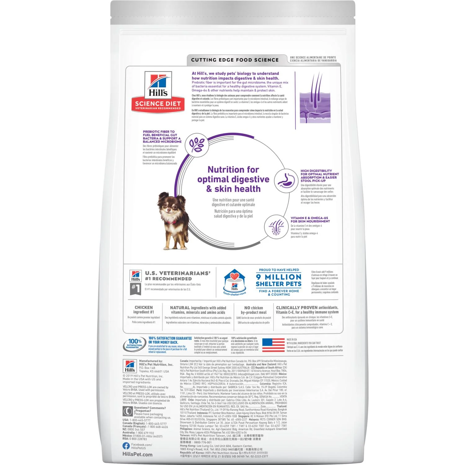Hill's Science Diet Adult Sensitive Stomach & Skin Small & Mini Chicken Recipe Dog Food - Image 2