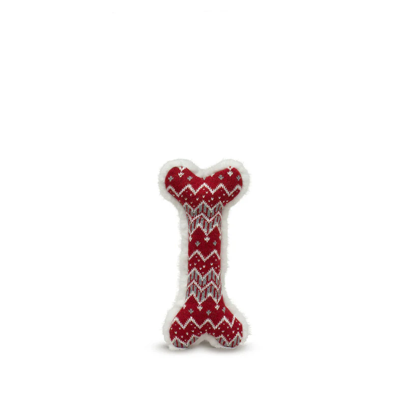 HuggleHounds Nordic Frost Plush Bone Dog Toy - Image 2