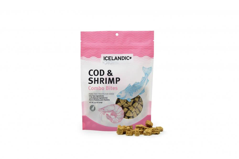 Icelandic+ Cod & Shrimp Combo Bites Fish Dog Treats - Image 4