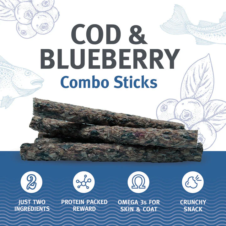 Icelandic+ Cod & Blueberry Combo Sticks For Dogs - Image 3
