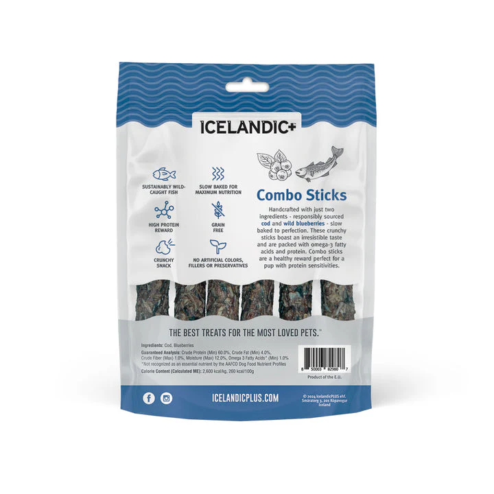 Icelandic+ Cod & Blueberry Combo Sticks For Dogs - Image 5