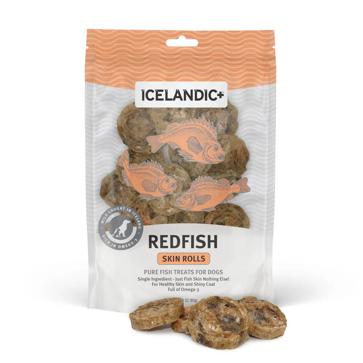 Icelandic+ Redfish Skin Rolls Dog Treats - Image 2