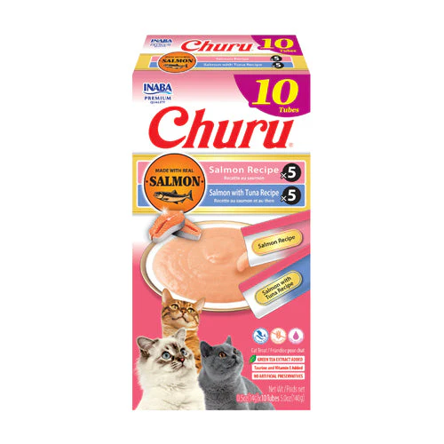 Inaba Churu Salmon & Tuna Variety Cat Treat - Image 2
