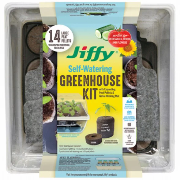 Jiffy 14-Cell Self-Watering Greenhouse Seed Starter Kit - Image 2