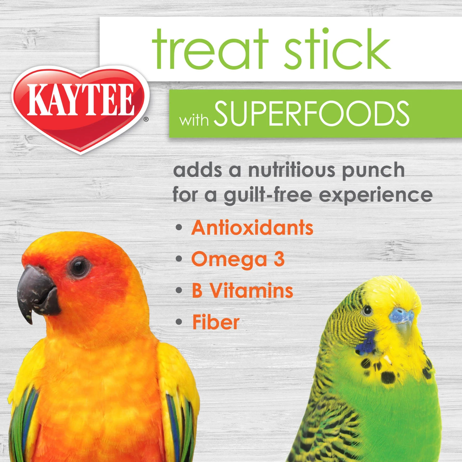 Kaytee Avian Spinach & Kale Superfood Treat Stick - Image 2