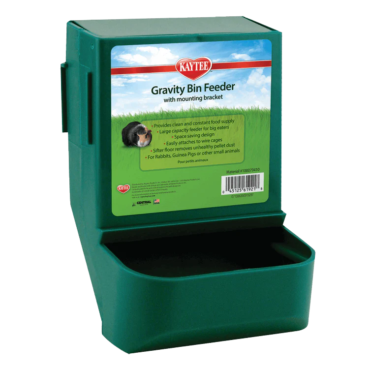 Kaytee Gravity Bin Feeder with Bracket