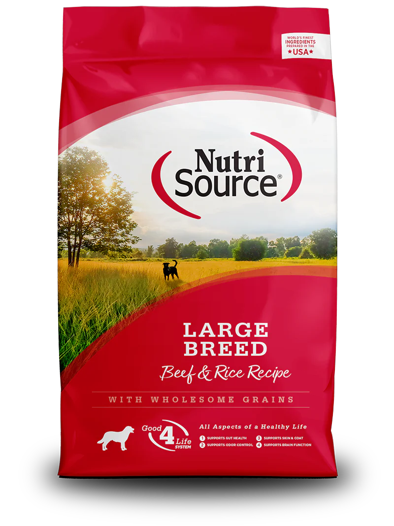 NutriSource® Large Breed Beef & Rice Recipe Dog Food