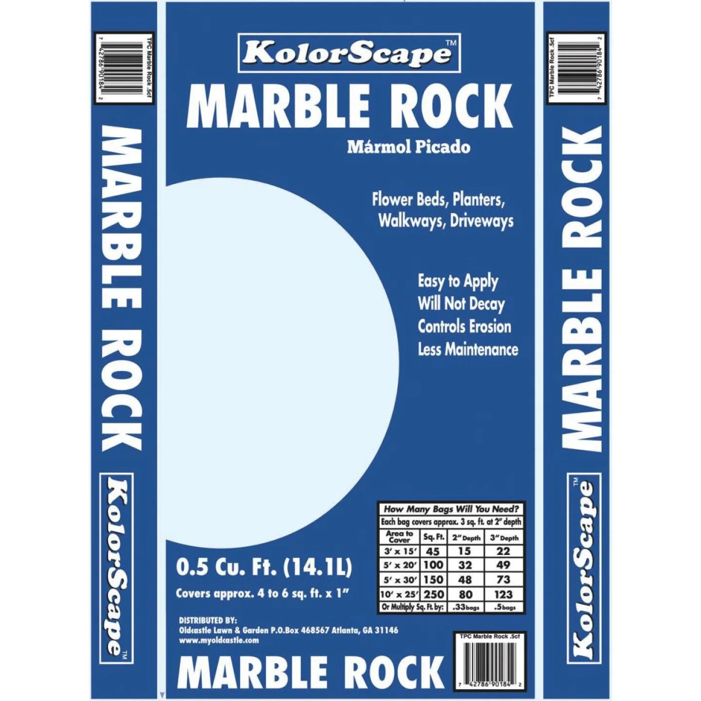 KolorScape Decorative Landscape White Marble Rock