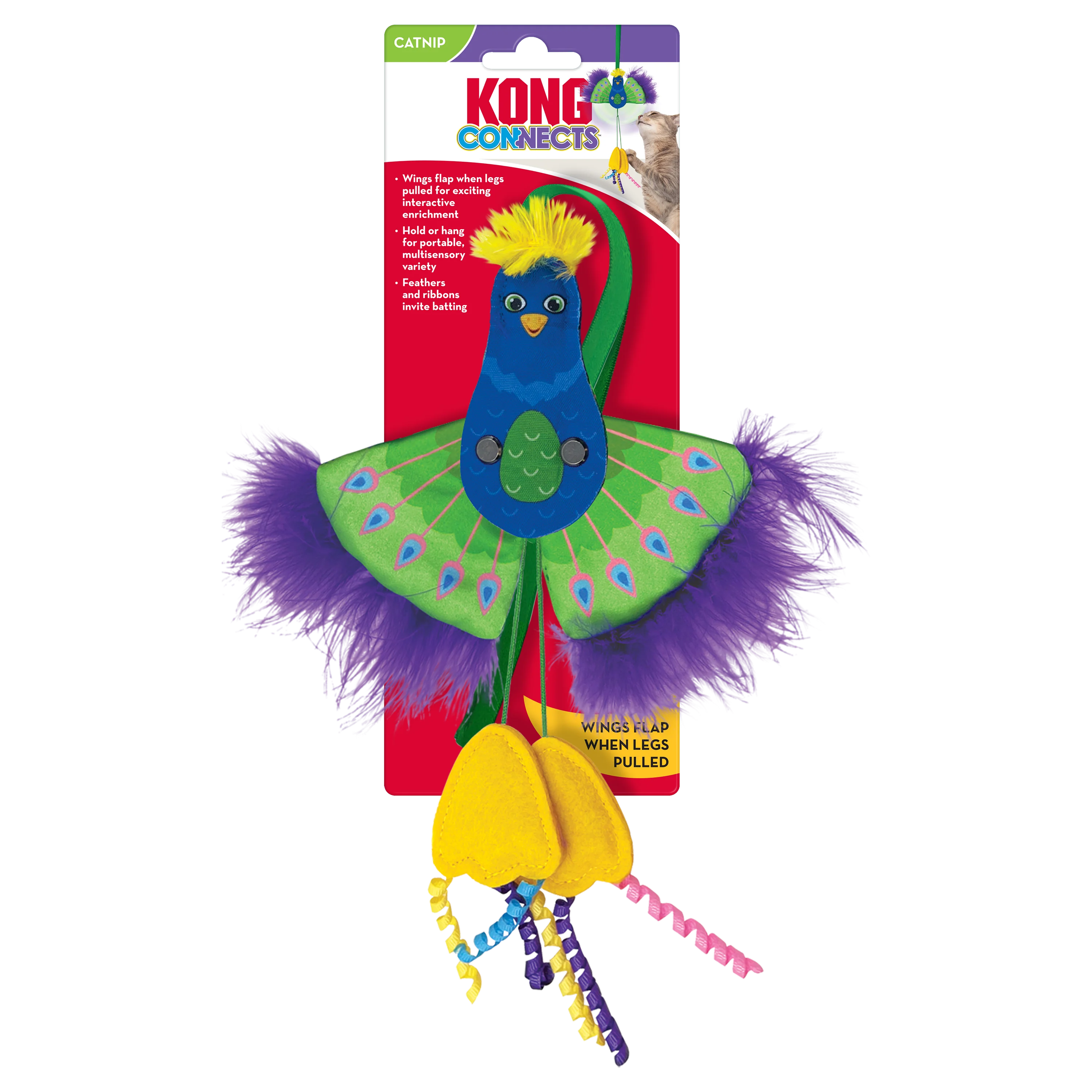 KONG Connects Peacock Cat Toy - Image 2