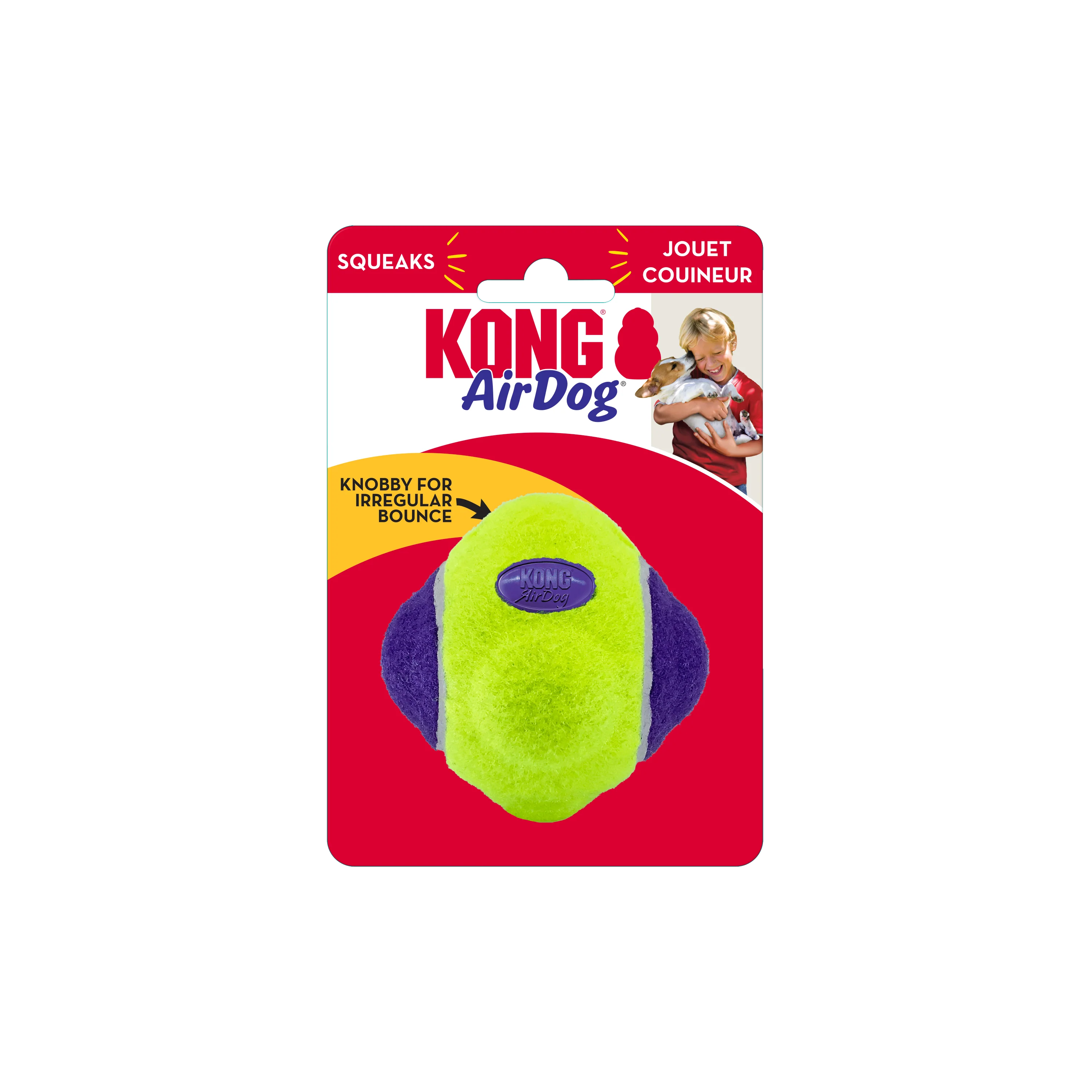 KONG AirDog Squeaker Knobby Ball  Dog Toy - Image 3