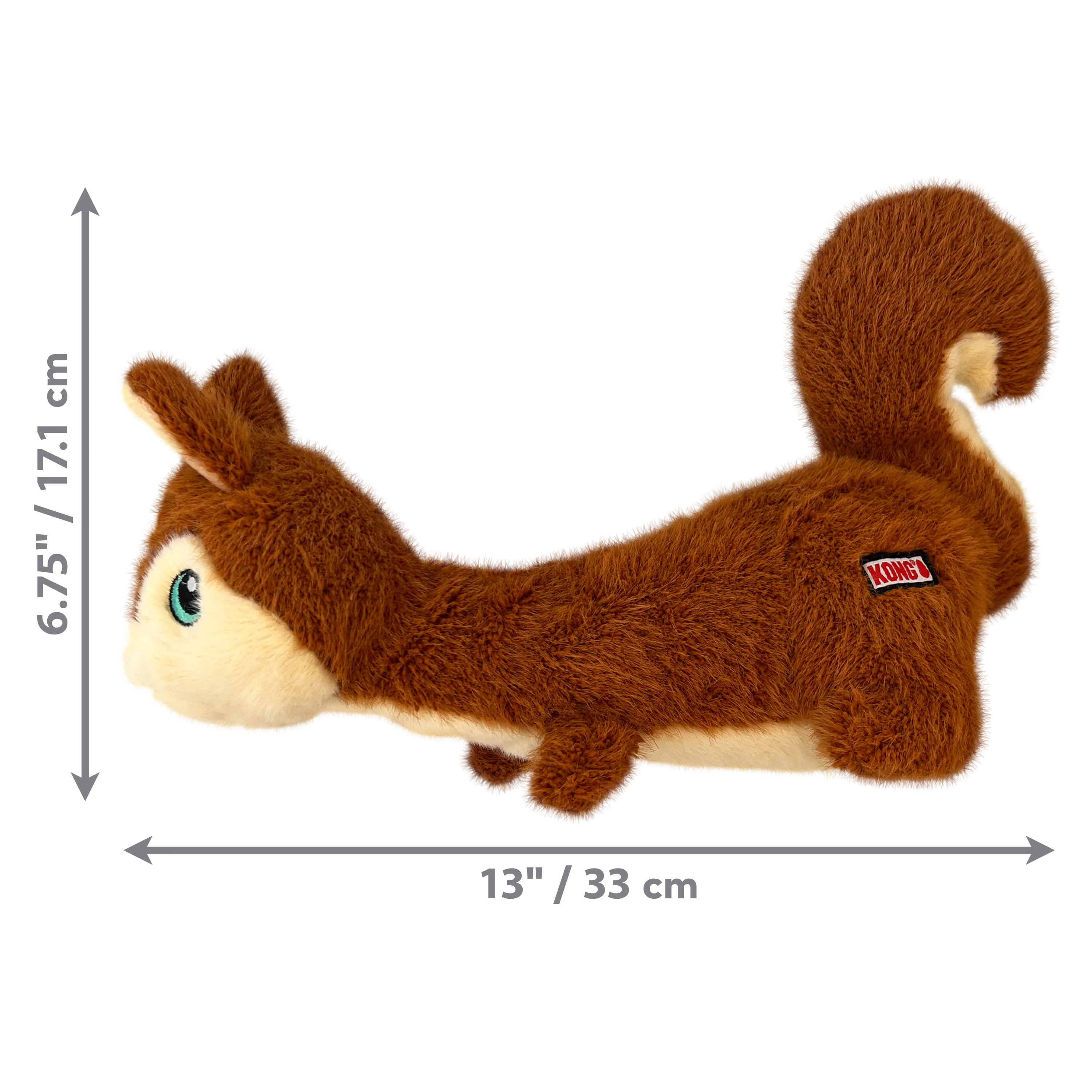 KONG Scruffs Squirrel Dog Toy - Image 3