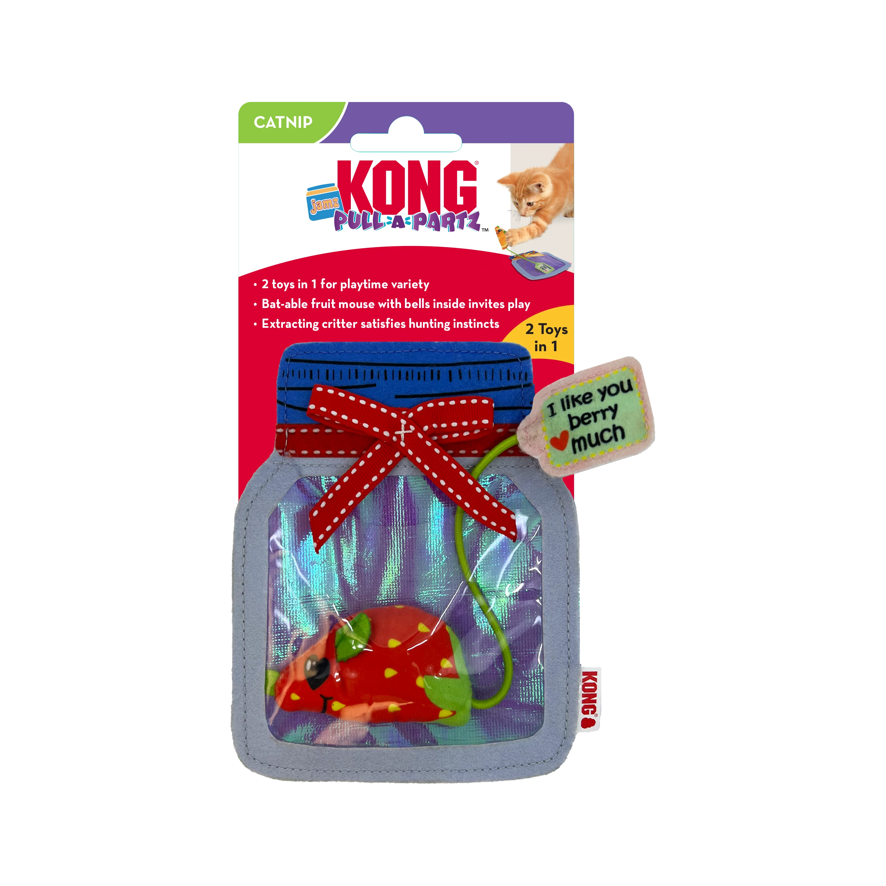 KONG Pull-a-Partz Jamz Assorted Cat Toy - Image 3