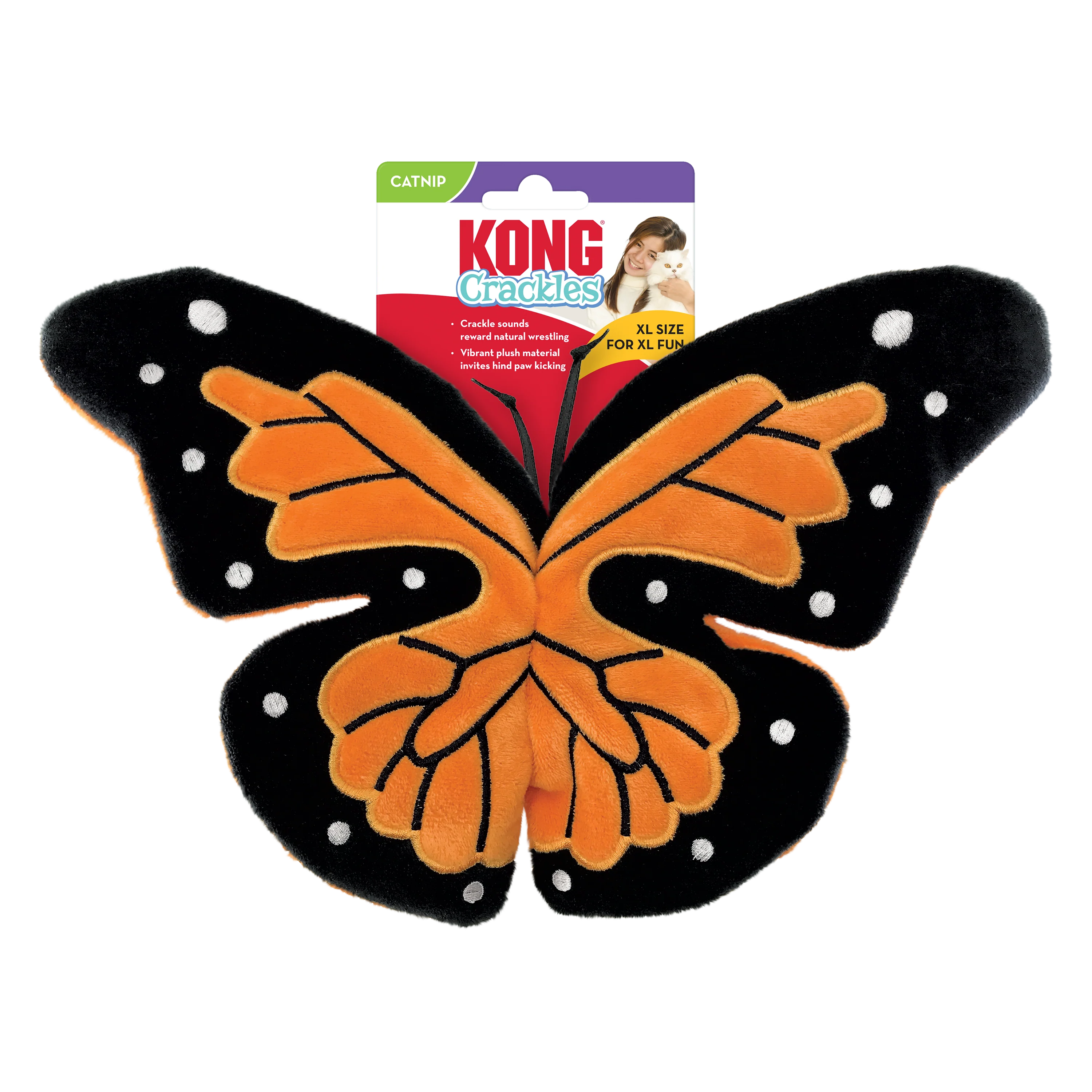 KONG Crackles Flutterz Cat Toy - Image 3