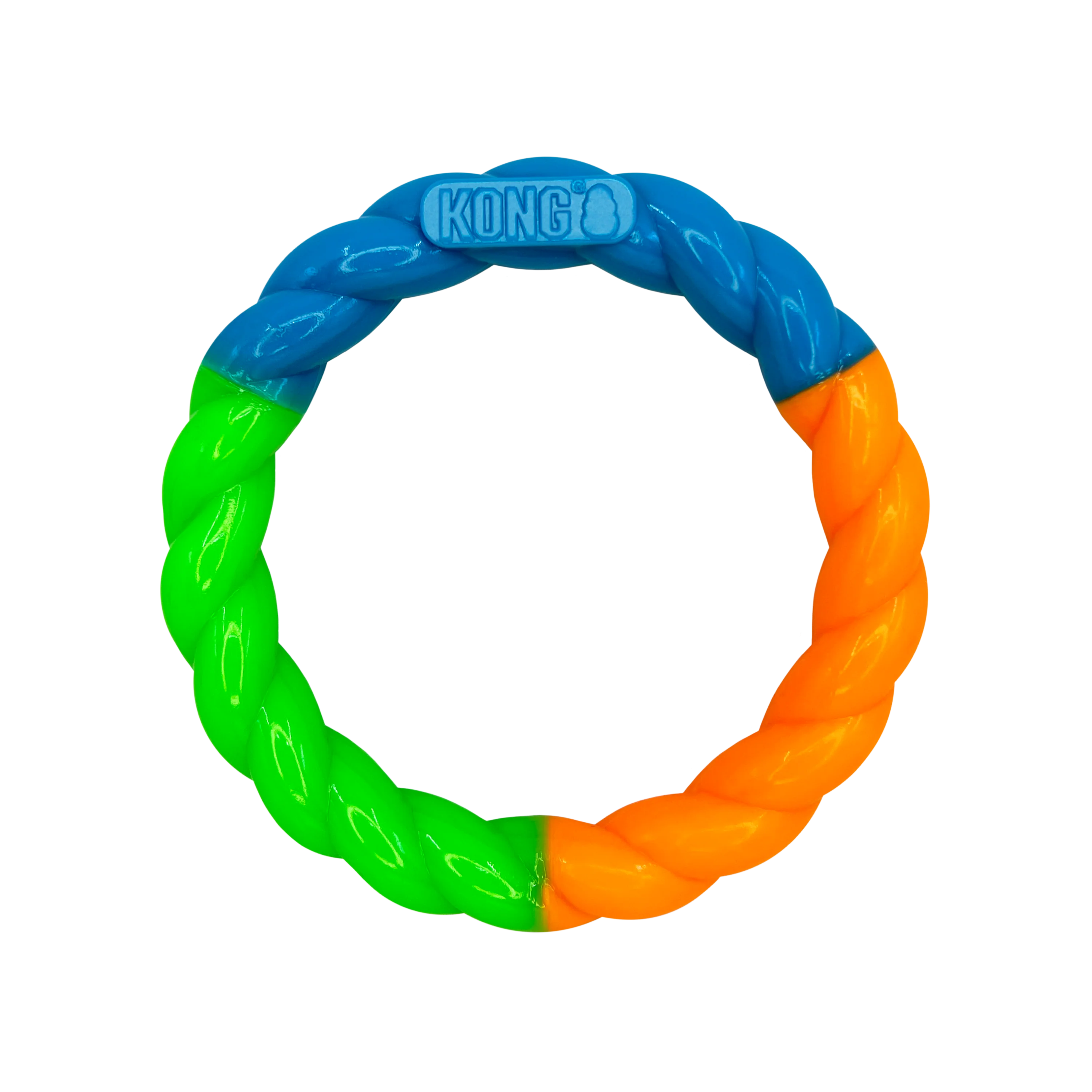 KONG Twistz High Viz Ring Dog Toy