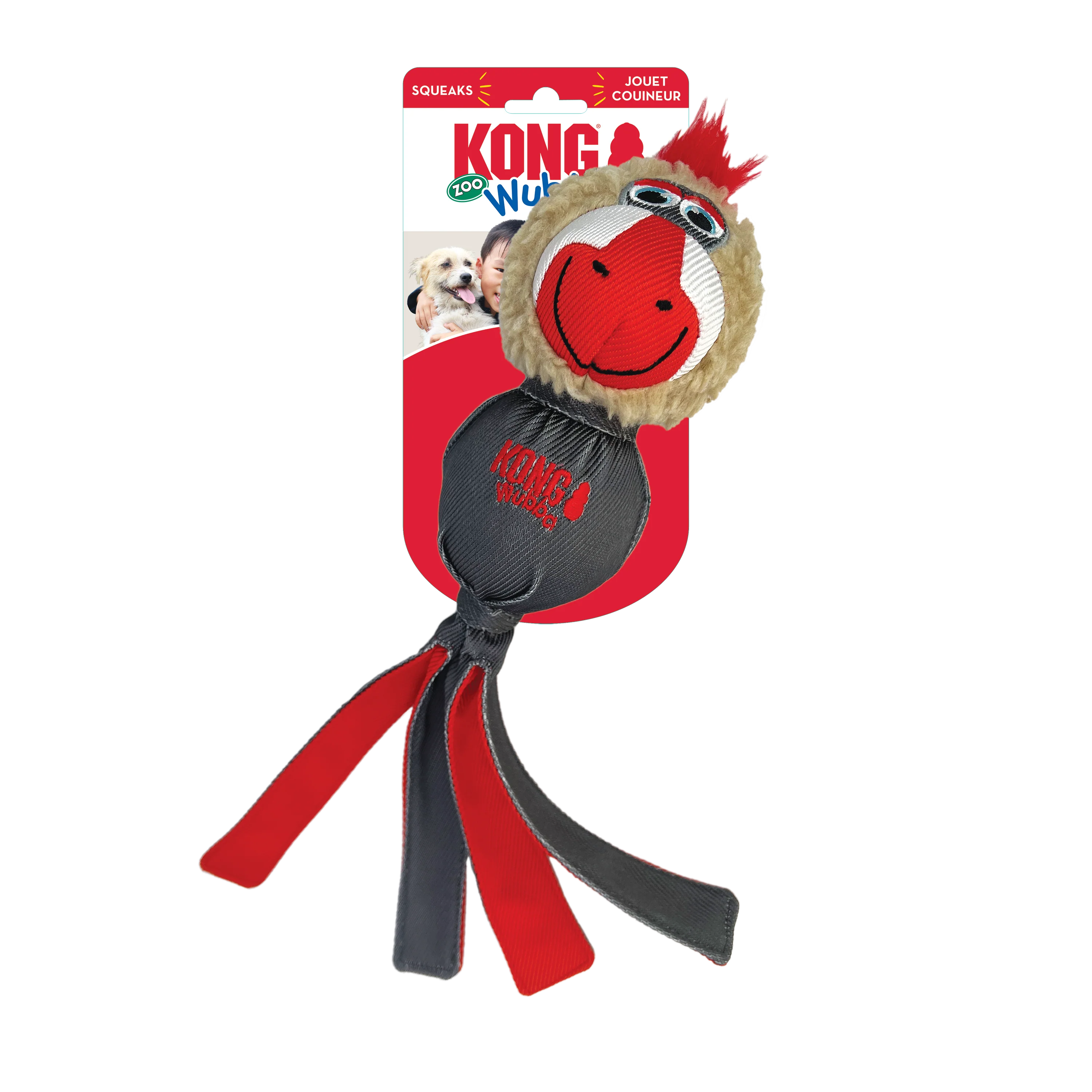 Kong Wubba Zoo Mandrill Dog Toy - Image 2