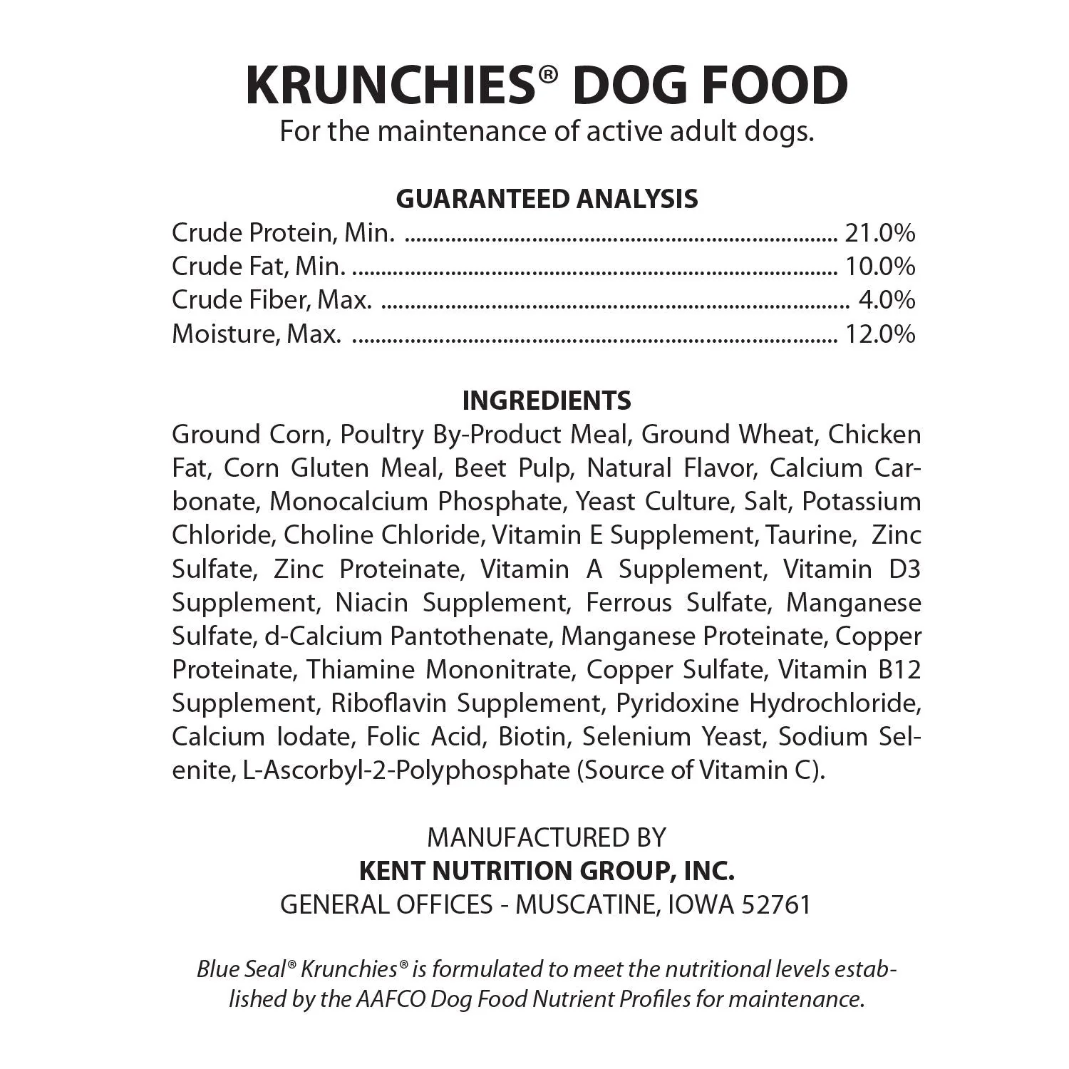 Blue Seal Krunchies Dog Food - Image 4
