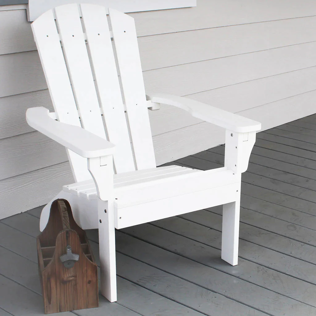 Leigh Country White Poly Resin Adirondack Chair - Image 2
