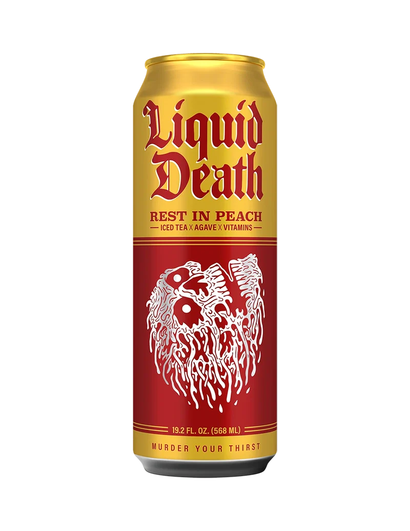 Liquid Death Rest in Peach Tea