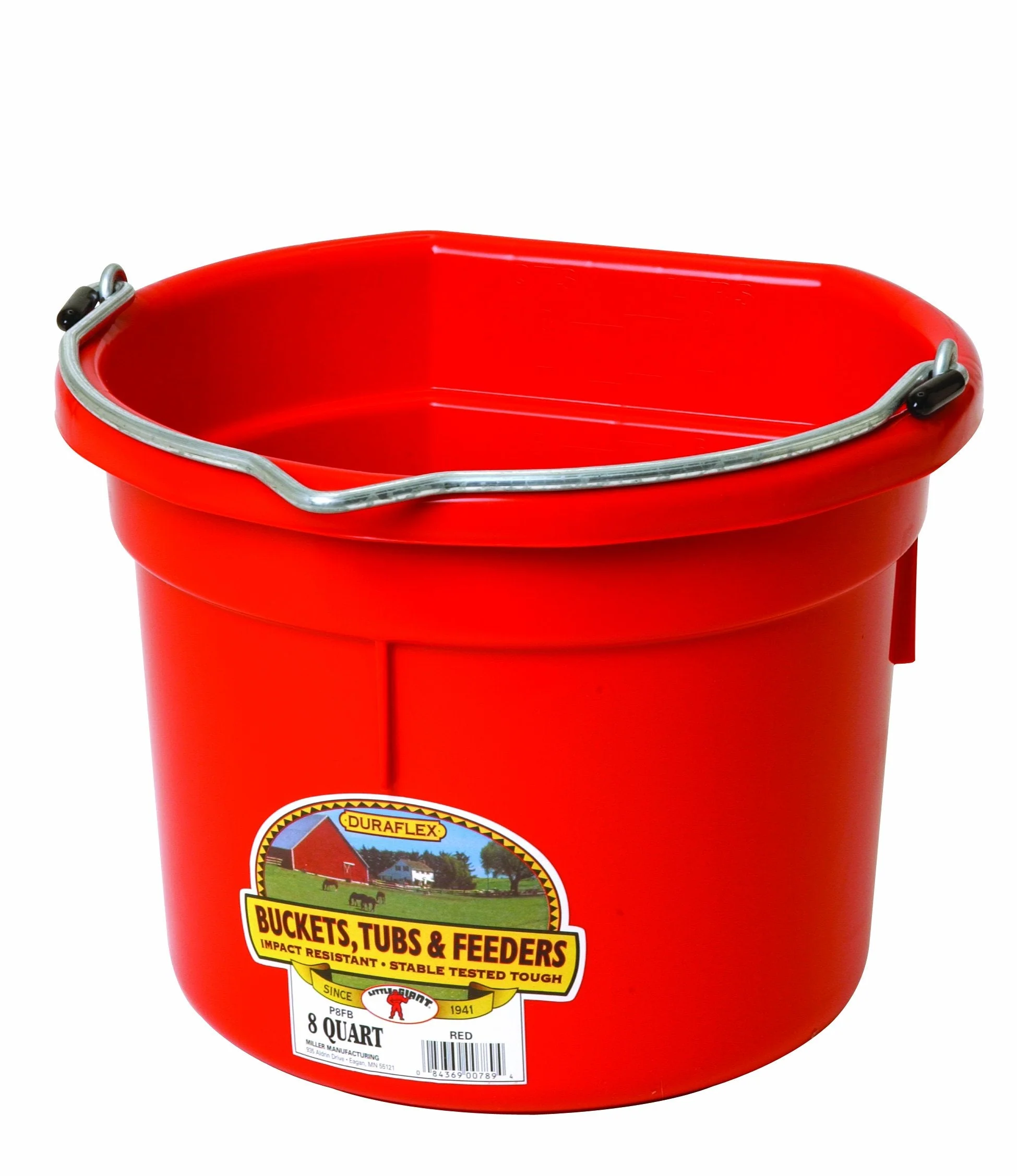 Little Giant Flat Back Plastic Bucket 8 Quart - Image 2