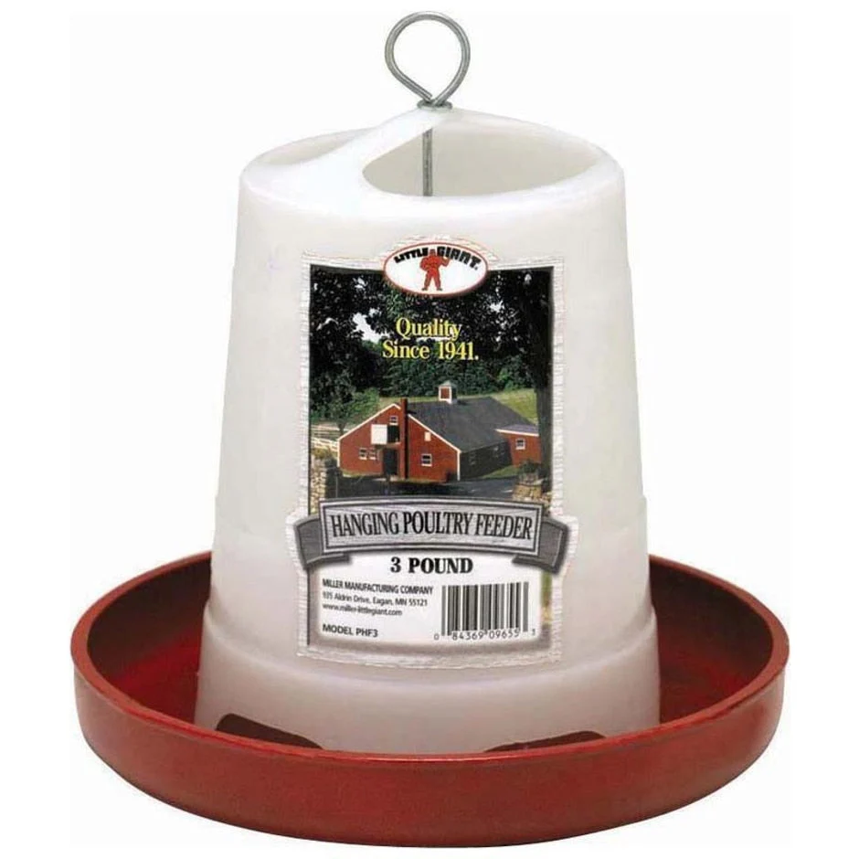 Miller Plastic Hanging Poultry Feeder - Image 2