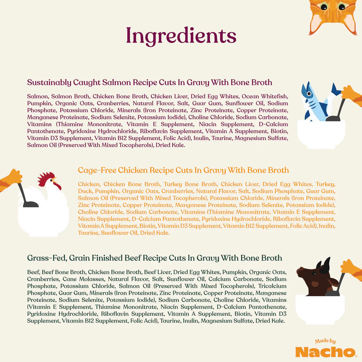 Made By Nacho Cuts in Gravy Variety Pack Wet Cat Food - Image 6
