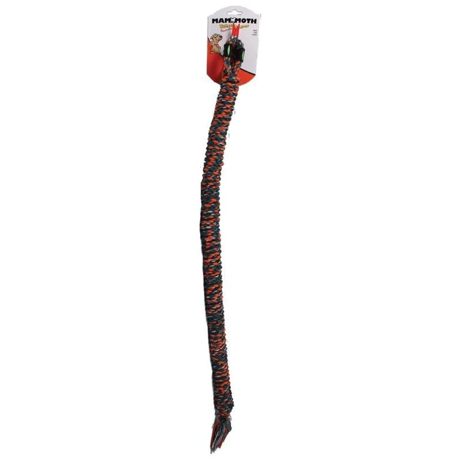 Mammoth Flossy Chews Snakebiter Colored Rope Toy - Image 2