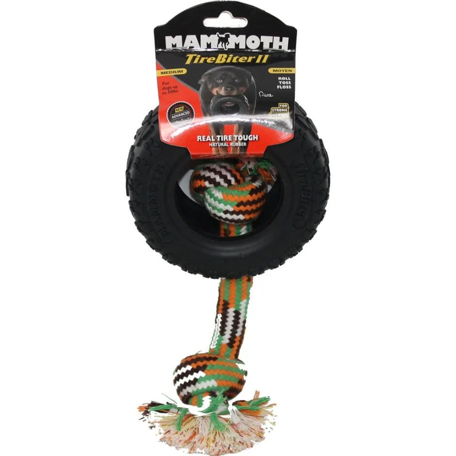 Mammoth TireBiter® with Rope Dog Toy - Image 3