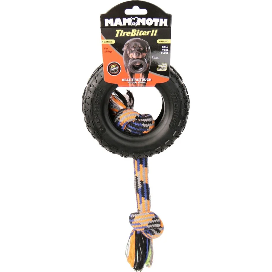 Mammoth TireBiter® with Rope Dog Toy - Image 4