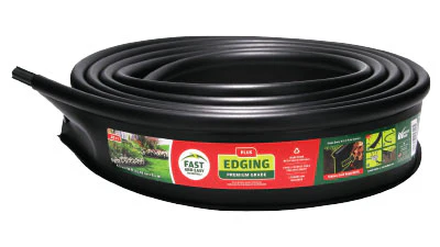Master Mark Master Gardener Plus Professional Black Recycled Plastic Lawn Landscape Edging Edging - Image 2