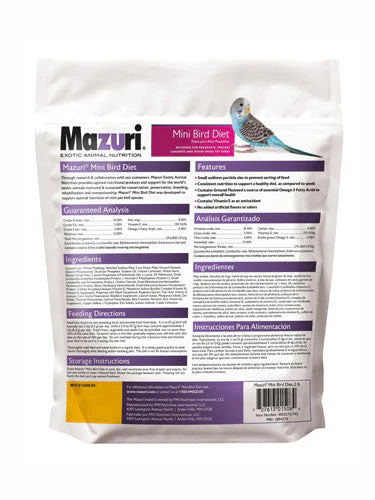Mazuri® Mini Bird Diet - Image 2