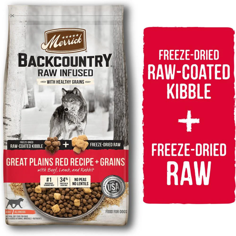 Merrick Backcountry Raw Infused with Healthy Grains Great Plains Red Recipe Dry Dog Food - Image 3