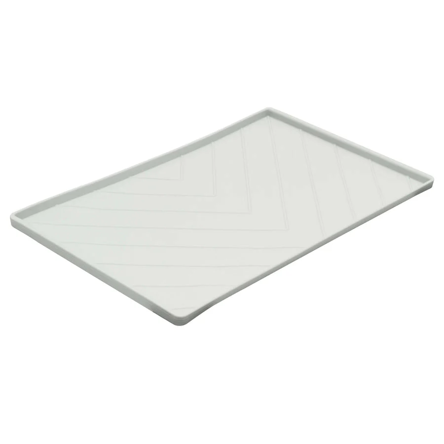 Messy Mutts Silicone Non-Slip Dog Bowl Mat with Raised Edge to Contain the Spills, Medium 20" x 12"