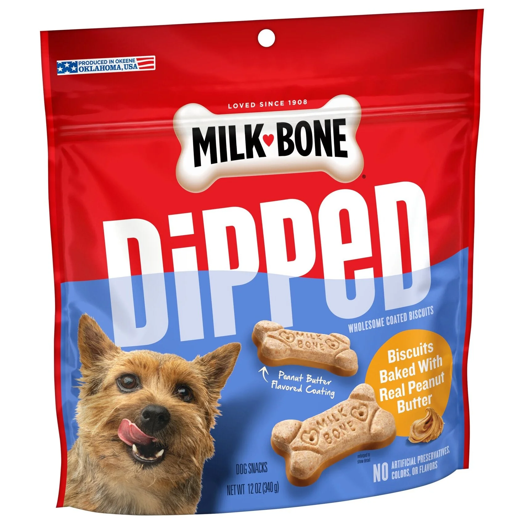 Milk-Bone Dipped® Dog Biscuits Baked With Peanut Butter Dog Treats - Image 2