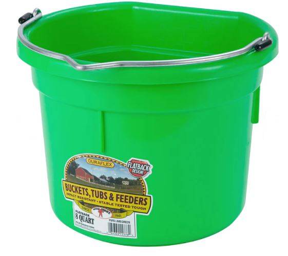 Miller 8 Qt Flat Back Plastic Bucket - Image 2