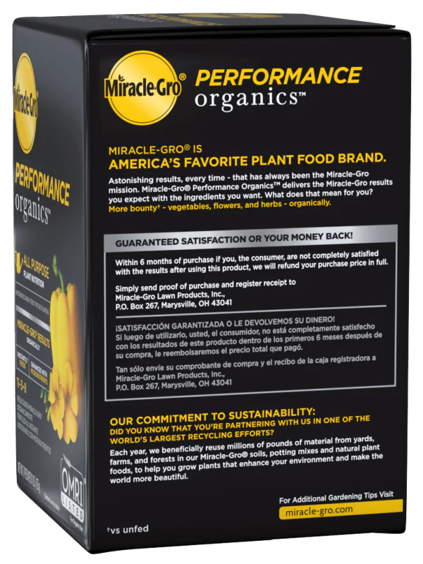 Miracle-Gro® Performance Organics® All Purpose Plant Nutrition - Image 3