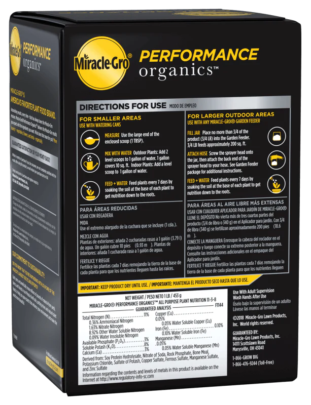 Miracle-Gro® Performance Organics® All Purpose Plant Nutrition - Image 4