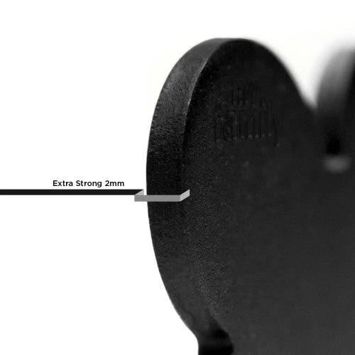 MyFamily ID Tag Basic Collection Big Bone Black in Aluminum - Image 2