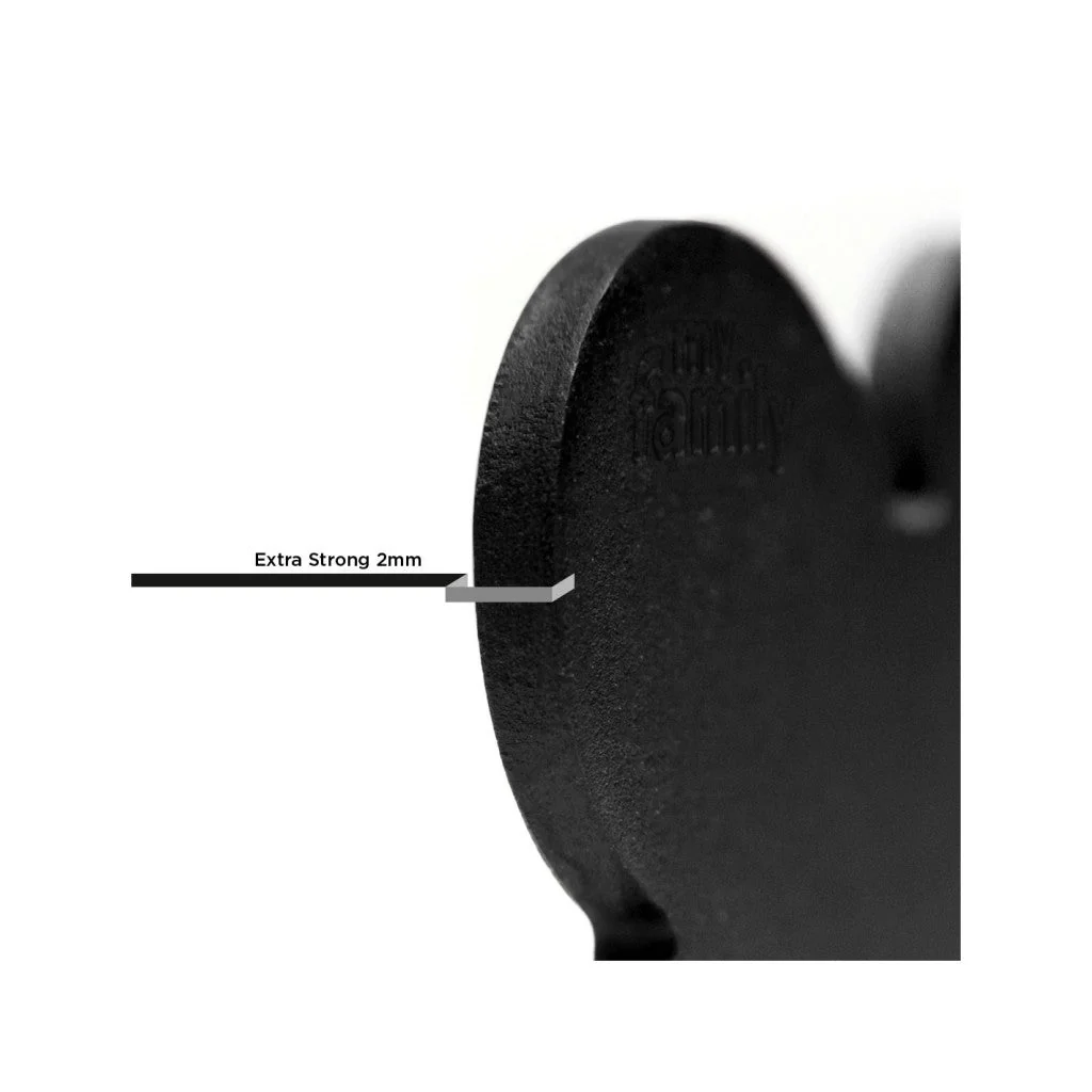 MyFamily ID Tag Basic Collection Bone XL Black in Aluminium - Image 2