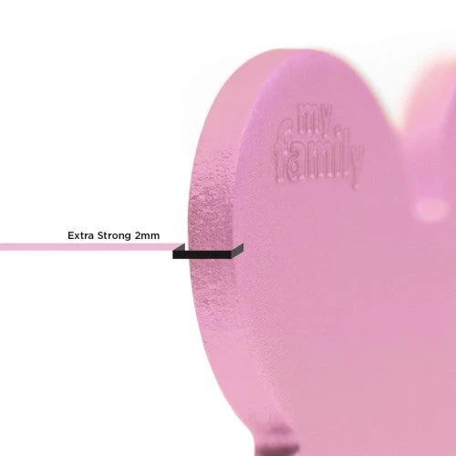 MyFamily ID Tag Basic Collection Small Bone Pink in Aluminum - Image 2
