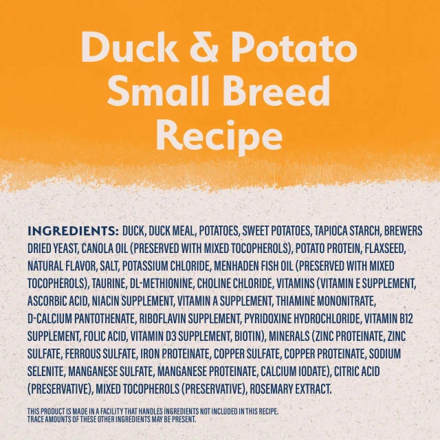 Natural Balance Limited Ingredient Reserve Grain Free Duck & Potato Small Breed Recipe Dry Dog Food - Image 2
