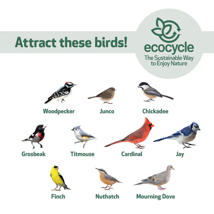 Nature's Way EcoCycle™ Perfect Picnic Recycled Plastic Bird Feeder - Image 5