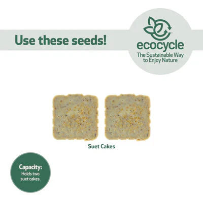 Nature's Way EcoCycle™ Suet Snacker Recycled Plastic Bird Feeder - Image 6
