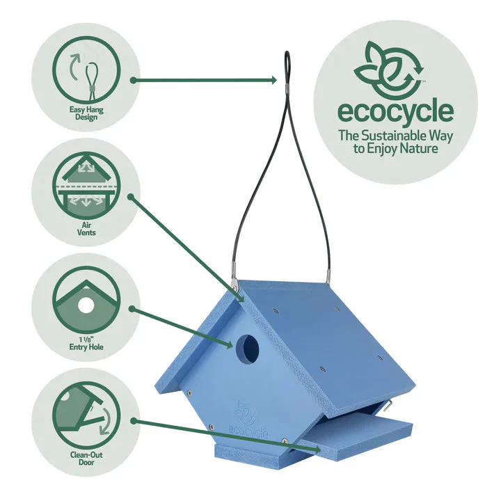Nature's Way EcoCycle™ Wren Roost Recycled Plastic Bird House - Image 3