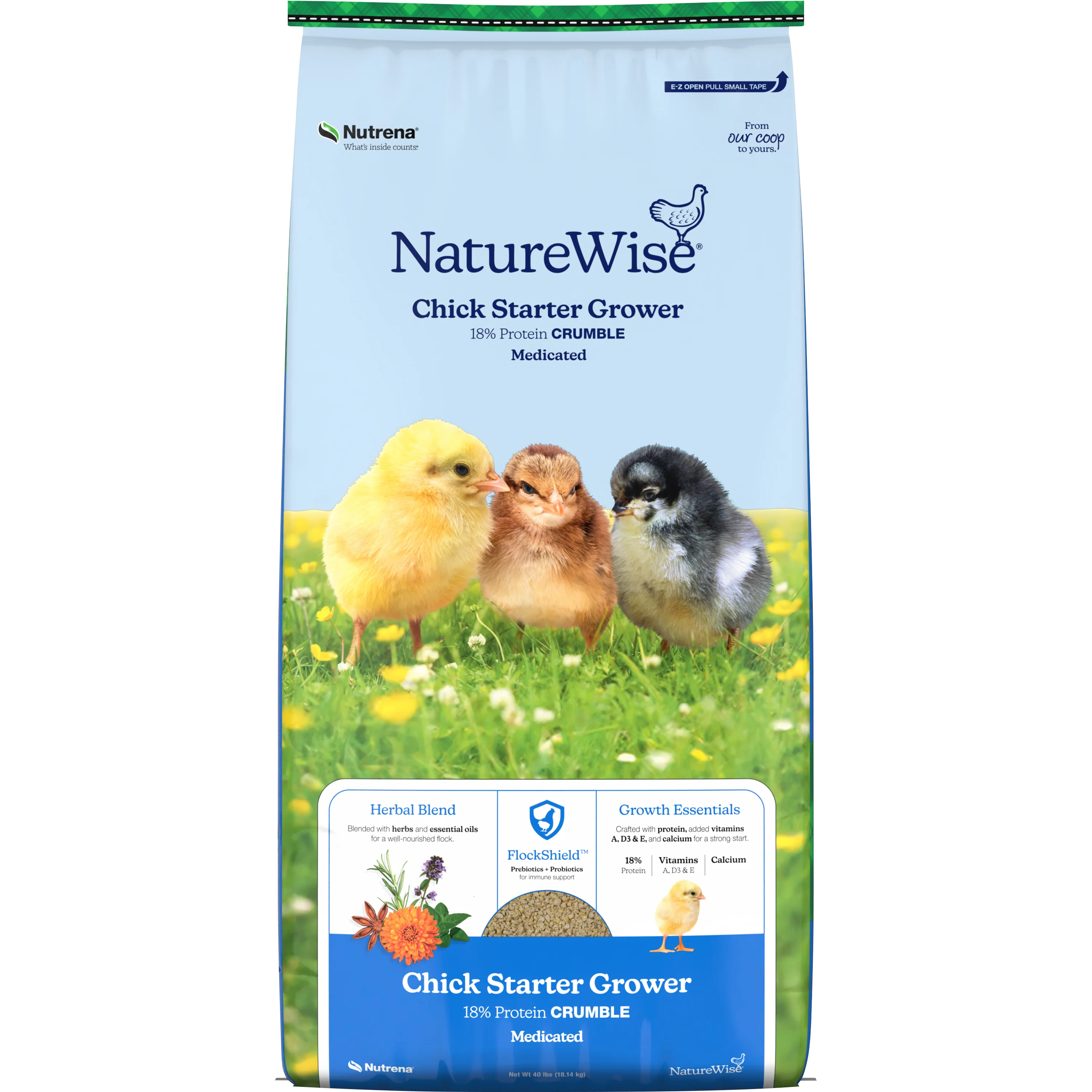 NatureWise® Chick Starter Grower 18% Protein Crumble Medicated - Image 2