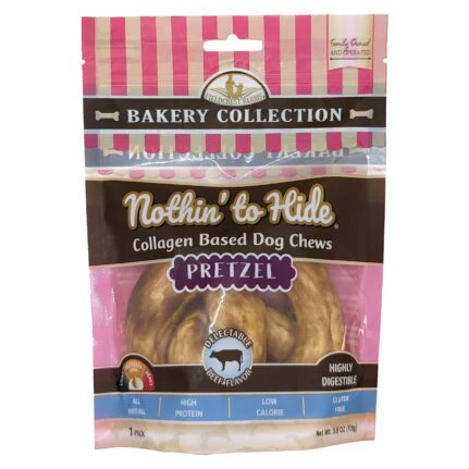 Nothin’ To Hide Bakery Large Pretzel Beef Dog Treat - Image 2