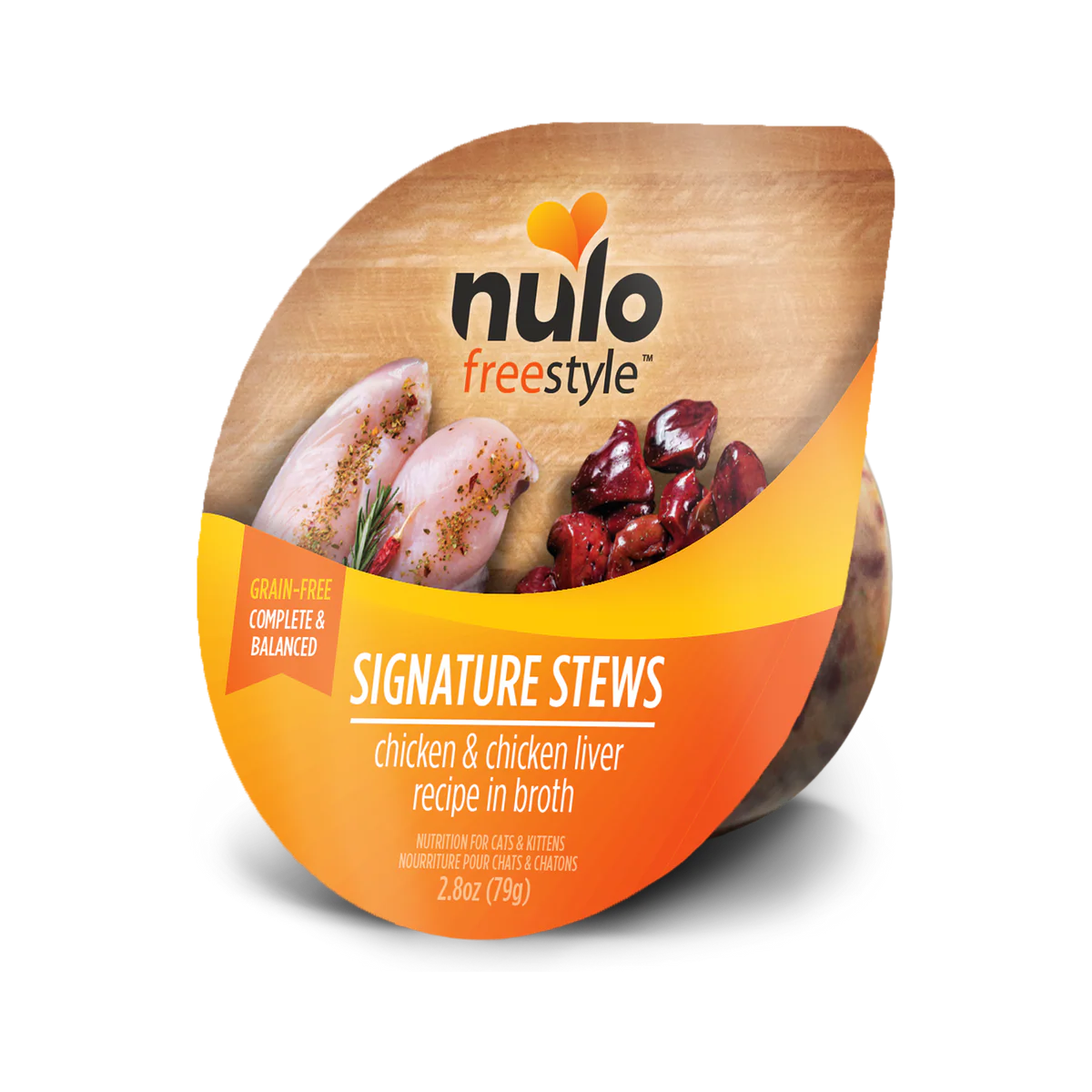 Nulo Freestyle Cat & Kitten Signature Stews Chicken & Chicken Liver Recipe in Broth