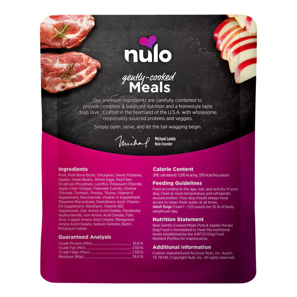 Nulo Gently-Cooked Meals Pork & Apple Recipe - Image 2