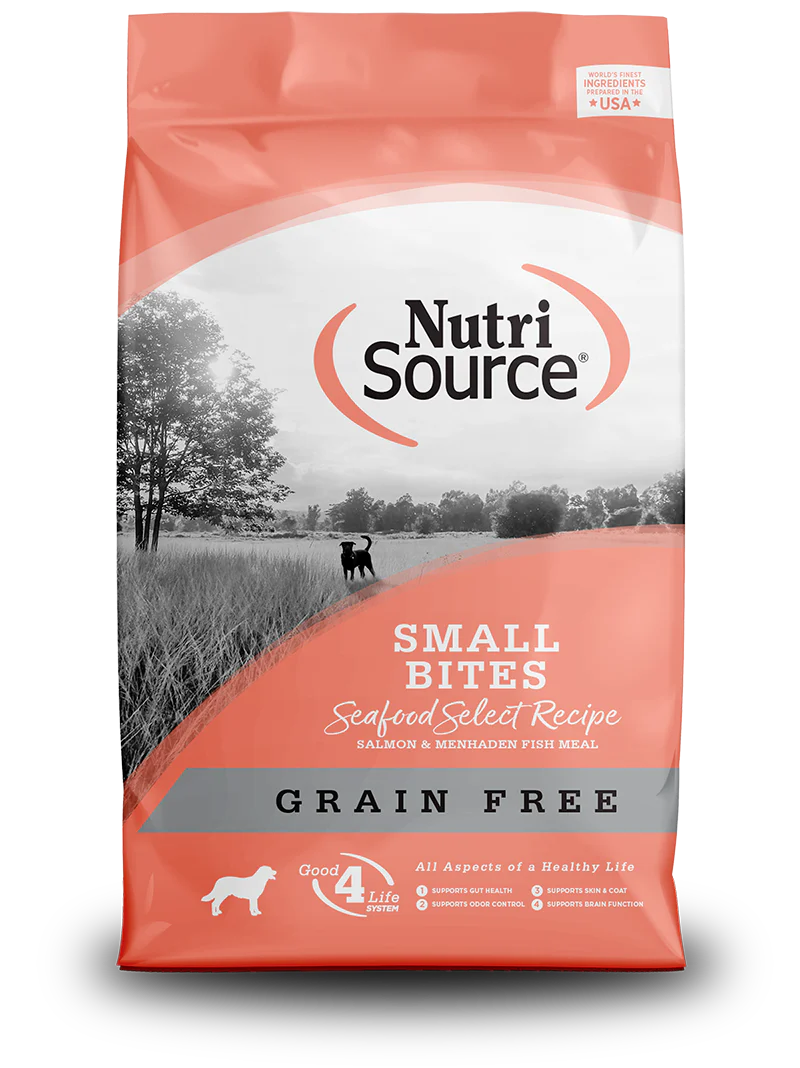 NutriSource® Grain Free Small Bites Seafood Select Recipe Dog Food