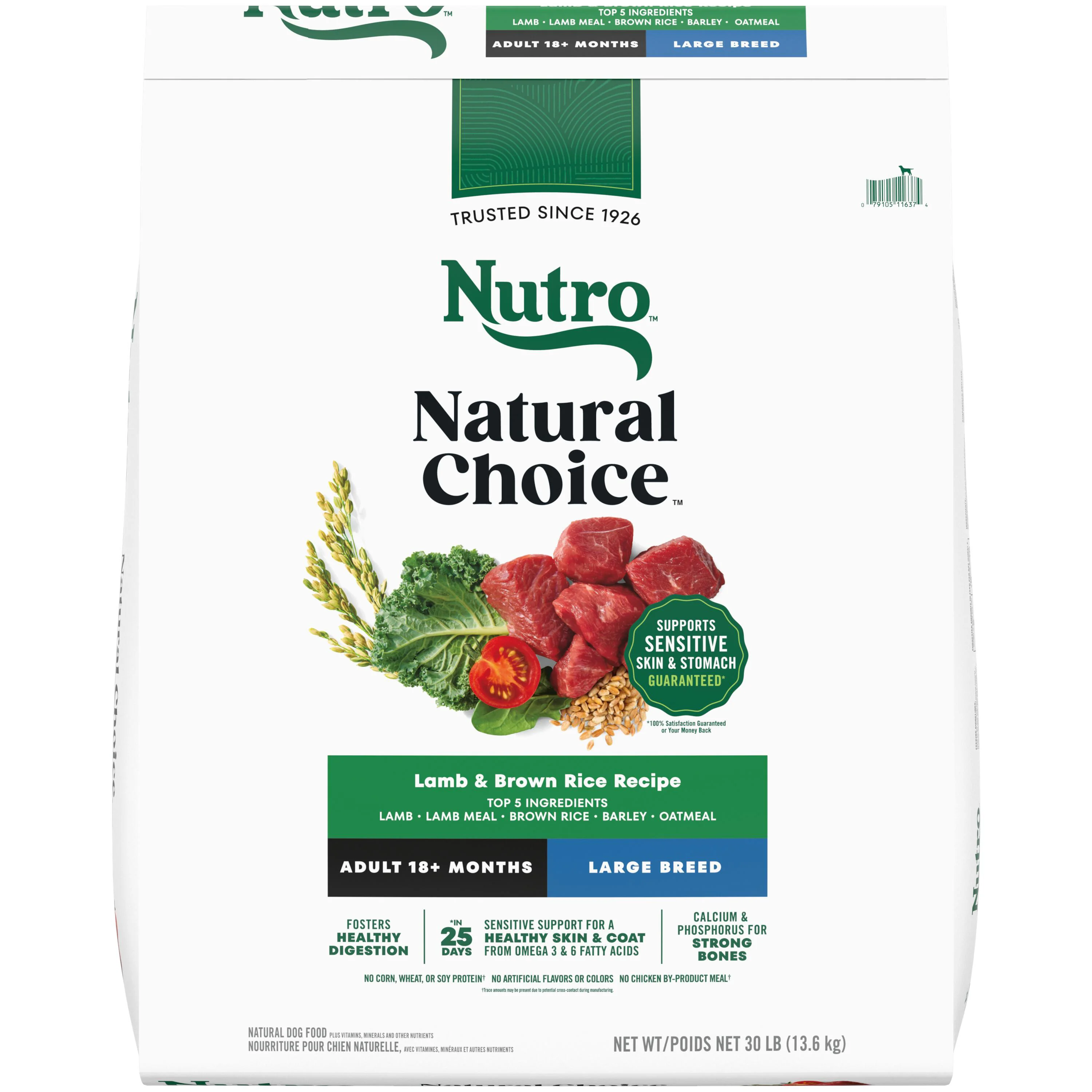 Nutro Natural Choice Lamb & Brown Rice Recipe Adult Large Breed Dry Dog Food - Image 2