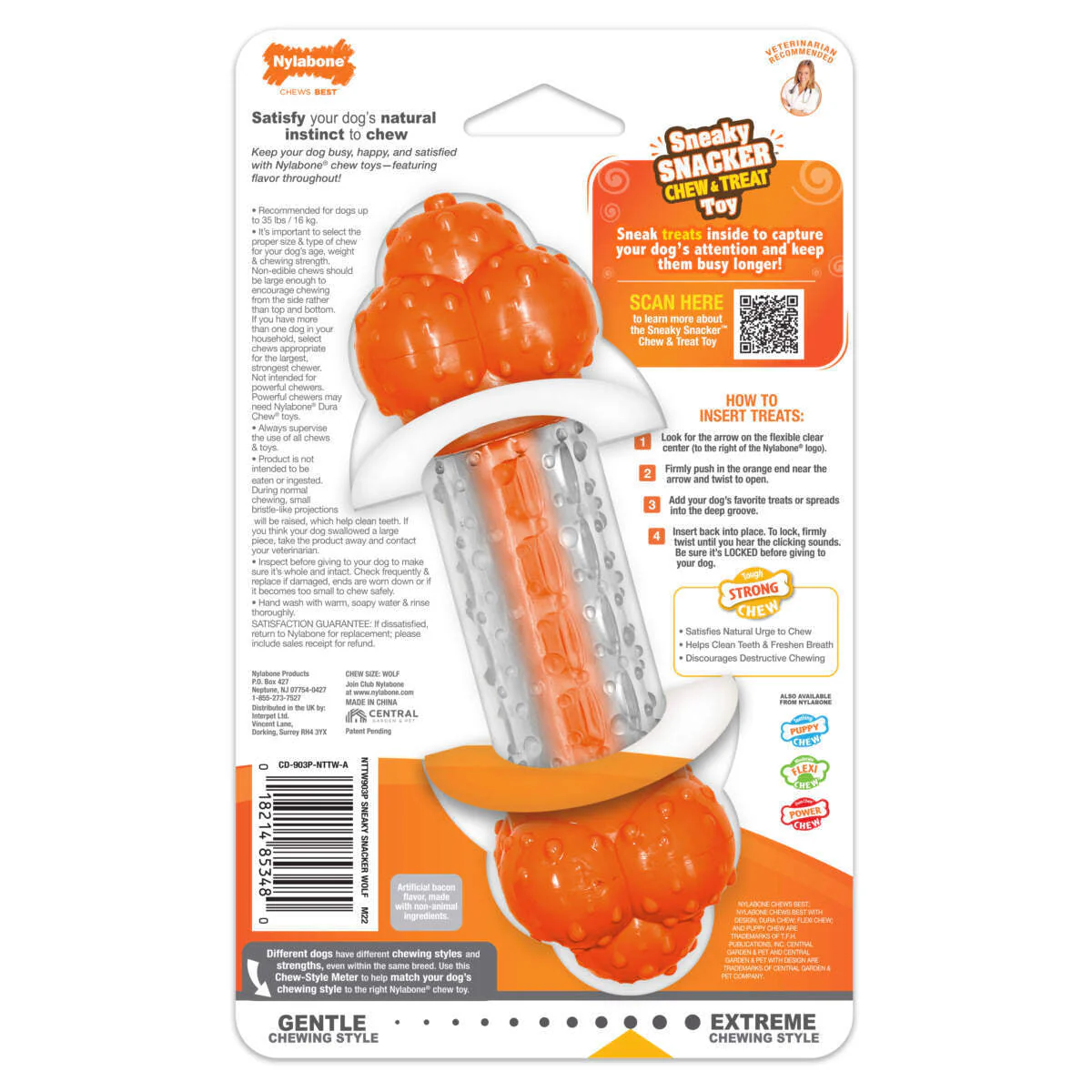 Nylabone Sneaky Snacker Dog Treat Toy - Image 5